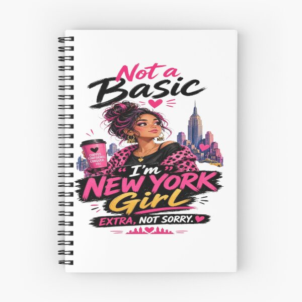 Item preview, Not a Basic I’m New York Girl – NYC Girl Coffee & Confidence Fashion Design designed and sold by Sushikidsntoddlers.