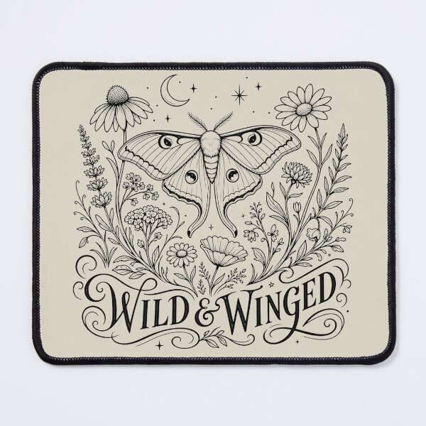 Item preview, Wild & Winged Botanical Luna Moth Wildflower Frame designed and sold by Modern Antique Atelier .
