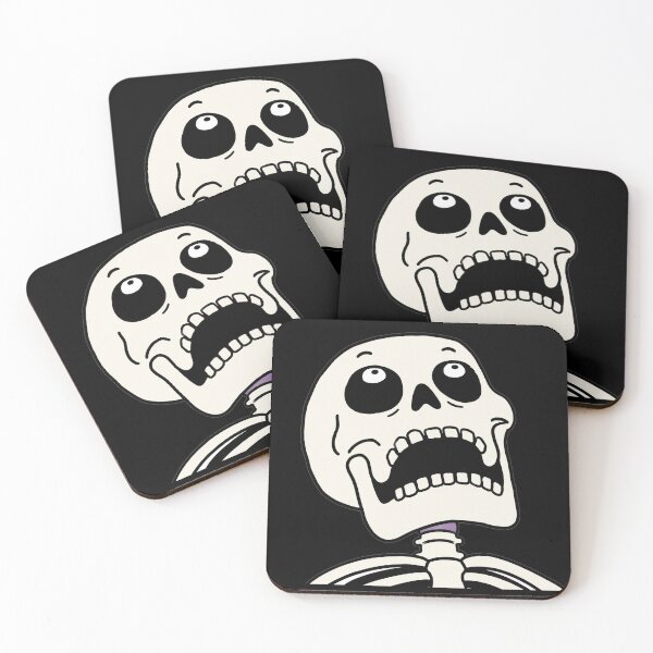 Item preview, Funny Skeleton Looking Up Halloween Meme designed and sold by MonkiFlipp.