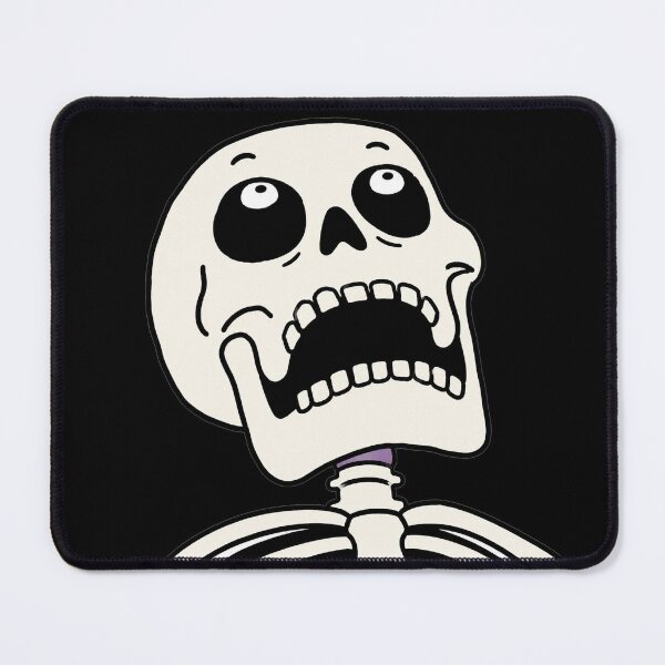 Item preview, Funny Skeleton Looking Up Halloween Meme designed and sold by MonkiFlipp.