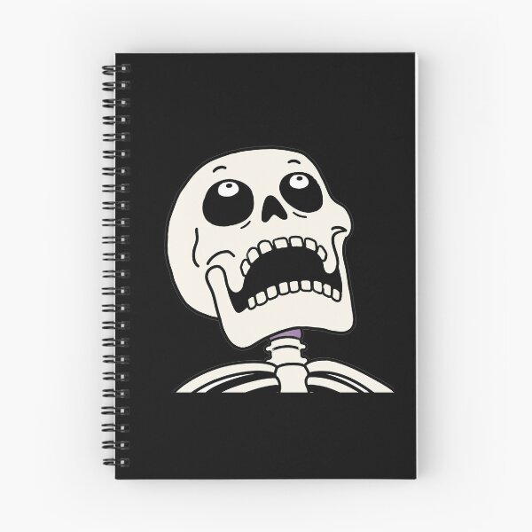 Item preview, Funny Skeleton Looking Up Halloween Meme designed and sold by MonkiFlipp.