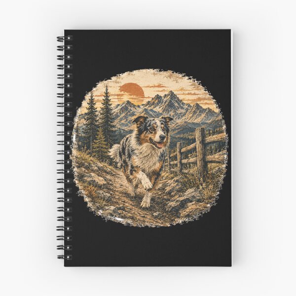 Item preview, Vintage Australian Shepherd Mountain Adventure designed and sold by ARDELVEX STUDIO.