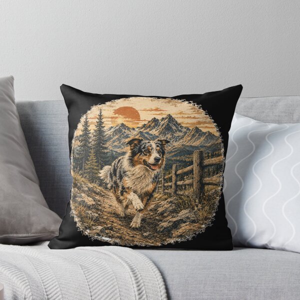 Item preview, Vintage Australian Shepherd Mountain Adventure designed and sold by ARDELVEX STUDIO.