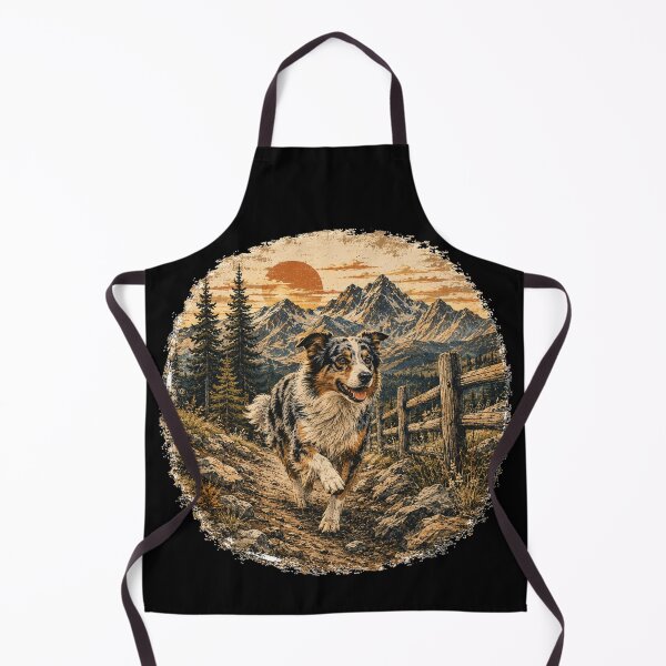 Item preview, Vintage Australian Shepherd Mountain Adventure designed and sold by Bartas2026.