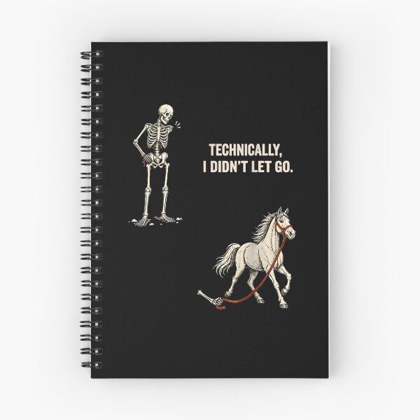Item preview, Technically I Didn't Let Go Skeleton Horse Riding Halloween designed and sold by MatherFisher.