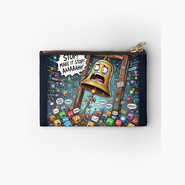 Item preview, Screaming Notification Bell Digital Sensory Overload Cartoon designed and sold by Michaelragheb.