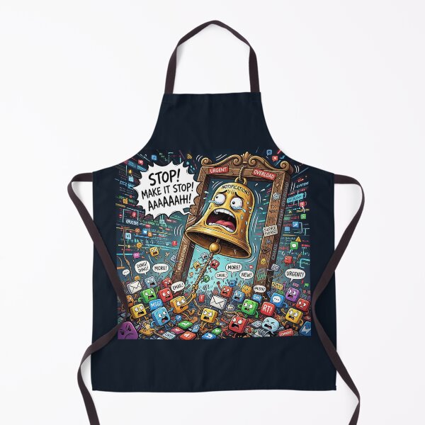 Item preview, Screaming Notification Bell Digital Sensory Overload Cartoon designed and sold by Michaelragheb.