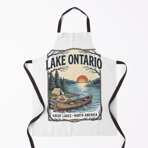 Item preview, Lake America Lake Ontario Vintage Great Lakes Retro Design designed and sold by Meadowmood.