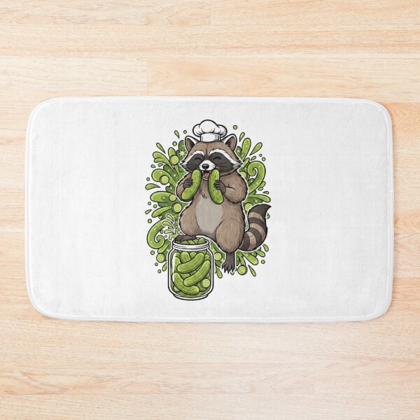 Item preview, Raccoon Eating Pickles designed and sold by Positive&FunnyThings.