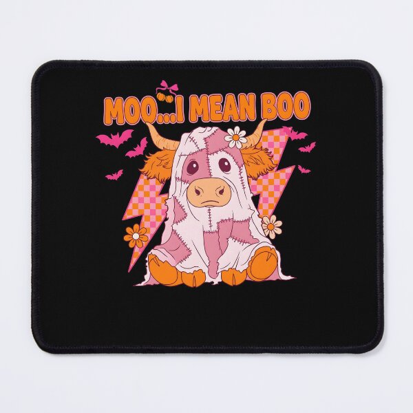 Item preview, Moo I Mean Boo Ghost Highland Cow Halloween designed and sold by KroghDs.