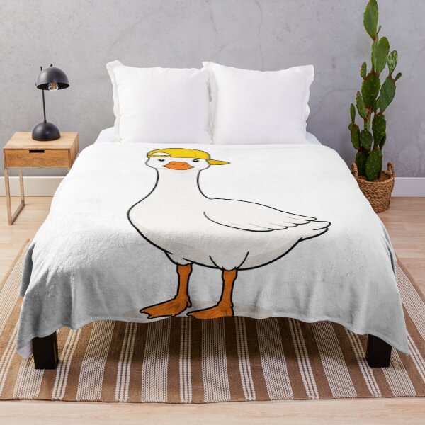 Item preview, Gustav the Goose – Cute Goose with Yellow Cap designed and sold by LittleGinnyArt.