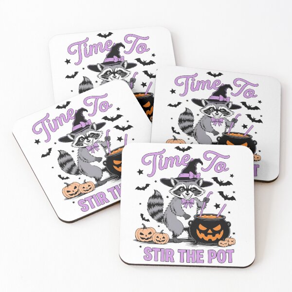 Item preview, Time To Stir The Pot Halloween Witch Raccoon Kids designed and sold by KroghDs.