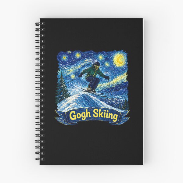Item preview, Gogh Skiing Ski Winter Sports Art designed and sold by haris-rana-wren.
