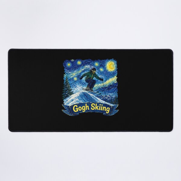 Item preview, Gogh Skiing Ski Winter Sports Art designed and sold by haris-rana-wren.