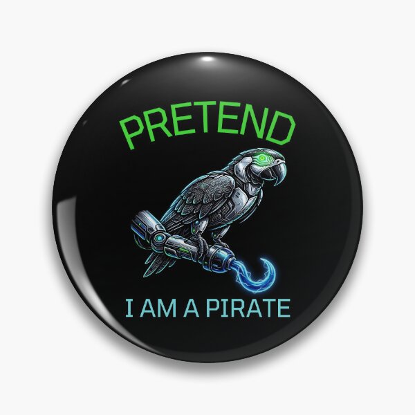 Item preview, Pretend I Am A Pirate Sci-Fi Robotic Parrot Halloween Costume designed and sold by LeSoniPapaPrint.