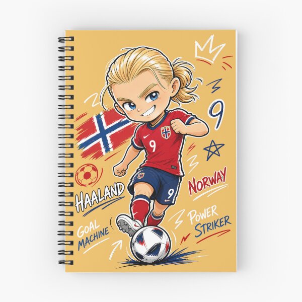 Item preview, Erling Haaland Norway Striker Art designed and sold by Retro Arabica.