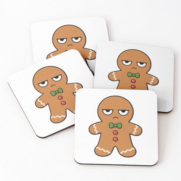 Item preview, Funny Unimpressed Gingerbread Man, RBF Christmas Cookie With Attitude designed and sold by Bitchy Little Things.