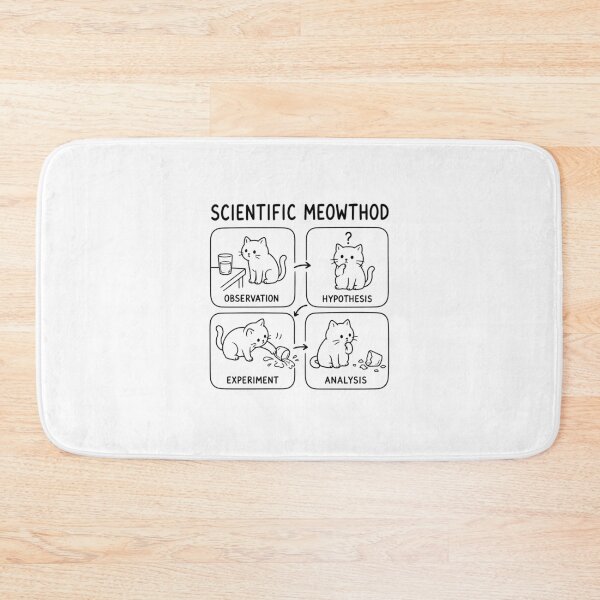 Item preview, Scientific Meowthod Science Cat designed and sold by haris-rana-wren.