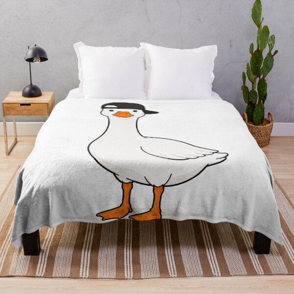 Item preview, Gustav the Goose – Cute Goose with Black Cap designed and sold by LittleGinnyArt.