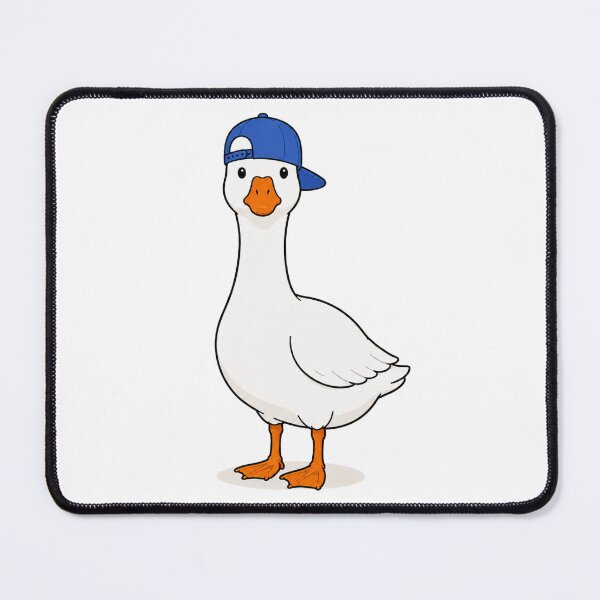 Item preview, Gustav the Goose – Cute Goose with Blue Cap designed and sold by LittleGinnyArt.
