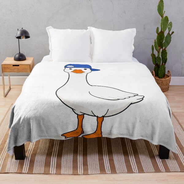 Item preview, Gustav the Goose – Cute Goose with Blue Cap designed and sold by LittleGinnyArt.