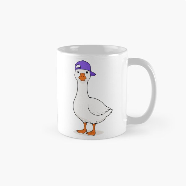 Item preview, Gustav the Goose – Cute Goose with Violet Cap designed and sold by LittleGinnyArt.