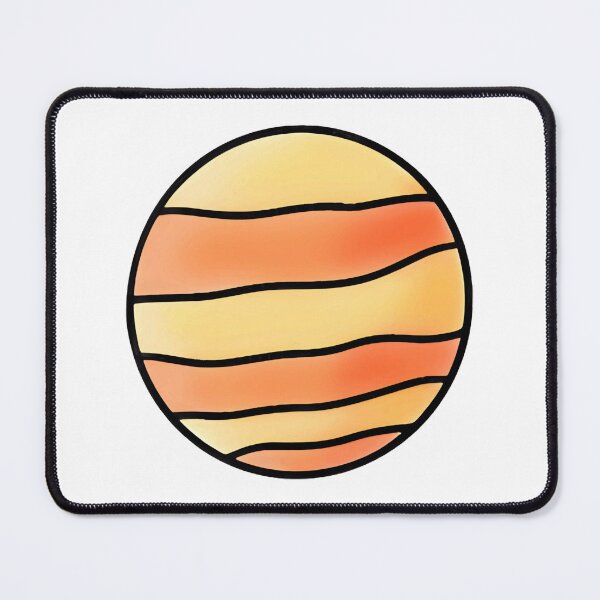 Item preview, Venus Cute Cartoon Planet Pastel Peach Orbit Graphic designed and sold by CatTailNPine.