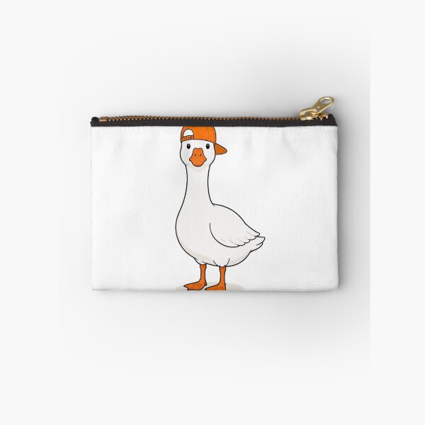 Item preview, Gustav the Goose – Cute Goose with Orange Cap designed and sold by LittleGinnyArt.