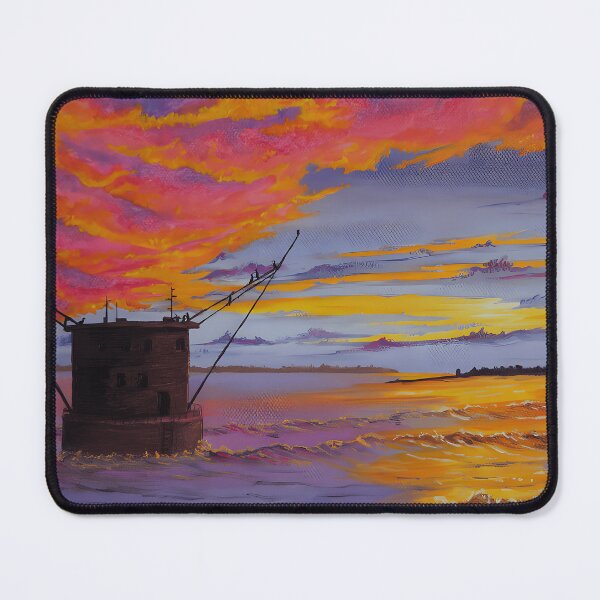 Item preview, Vibrant Ocean Sunset Seascape Fort designed and sold by gehada1Onaa.