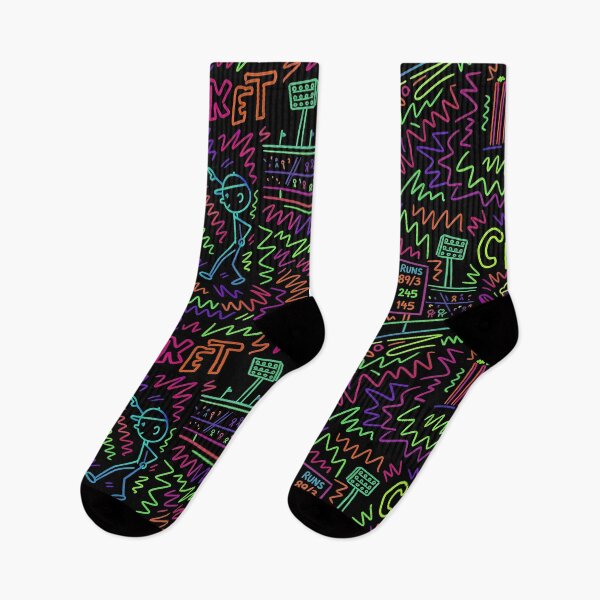Item preview, Ilustración de arte lineal de Neon Cricket Doodle designed and sold by REDCLASH2002.