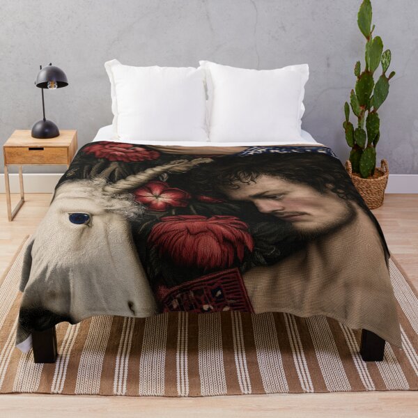 Item preview, Man and Unicorn Medieval Tapestry Style designed and sold by JaimeLikes.
