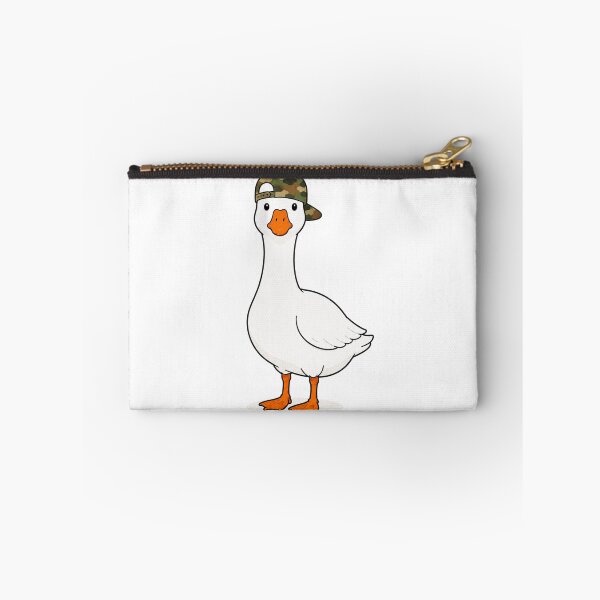Item preview, Gustav the Goose – Cute Goose with Camo Cap designed and sold by LittleGinnyArt.