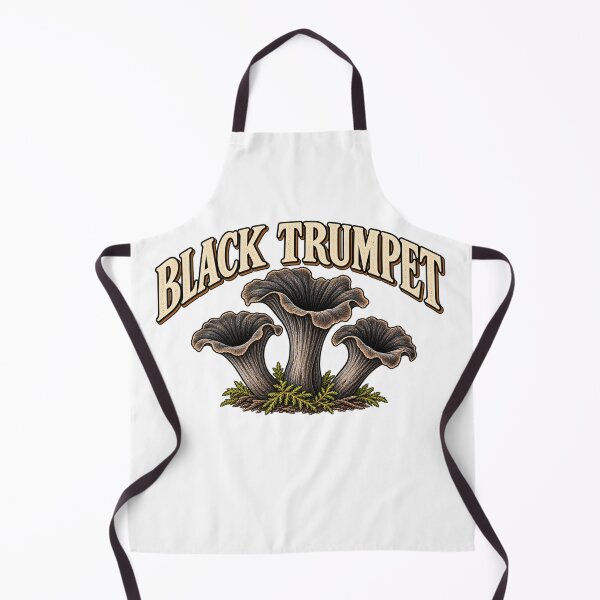 Item preview, Black Trumpet Mushroom Vintage Foraging Design designed and sold by OddHobbyClub.