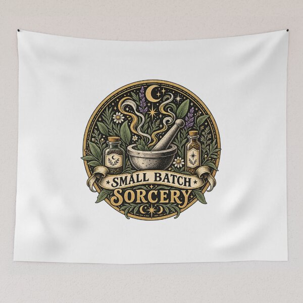 Item preview, Small Batch Sorcery Herbal Apothecary designed and sold by The Midnight Archive.