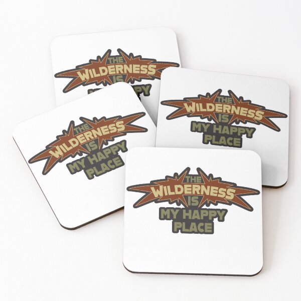 Item preview, The Wilderness is my happy place text illustration. designed and sold by Art-Horizon.