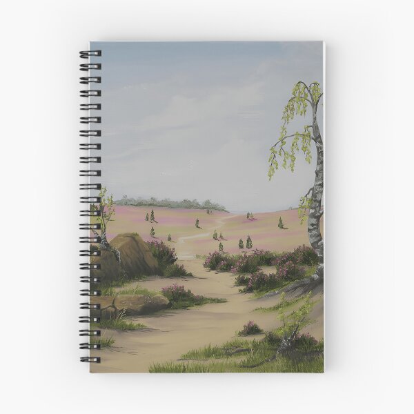 Item preview, Birch Tree Heather Landscape Nature Lover Scenery Outdoors Tranquil Path designed and sold by gehada1Onaa.