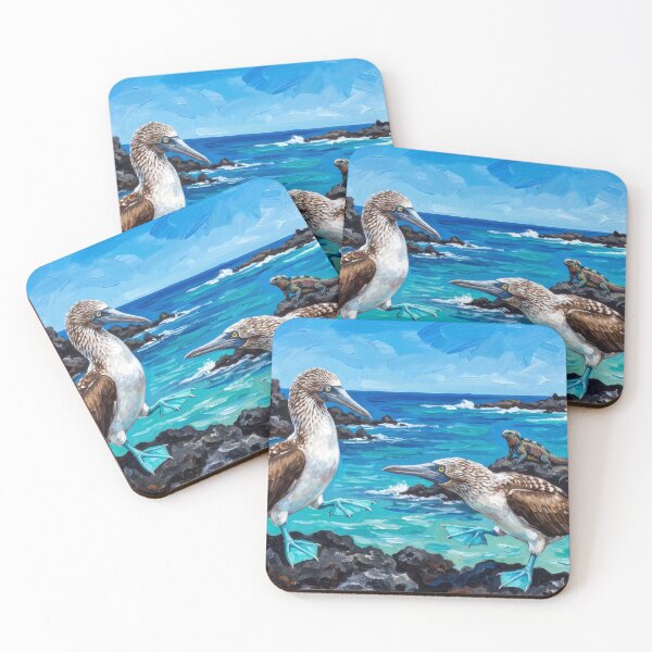 Item preview, Blue-Footed Boobies Galápagos Islands designed and sold by RedPeaStudio.