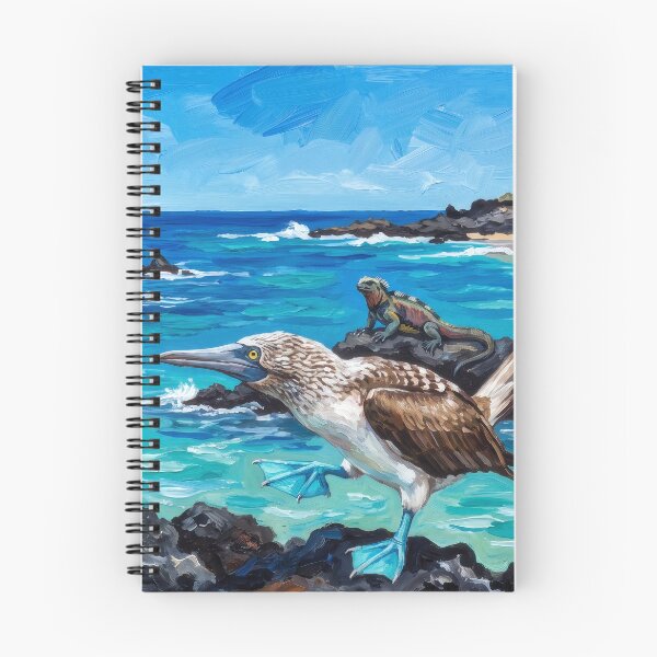 Item preview, Blue-Footed Boobies Galápagos Islands designed and sold by RedPeaStudio.