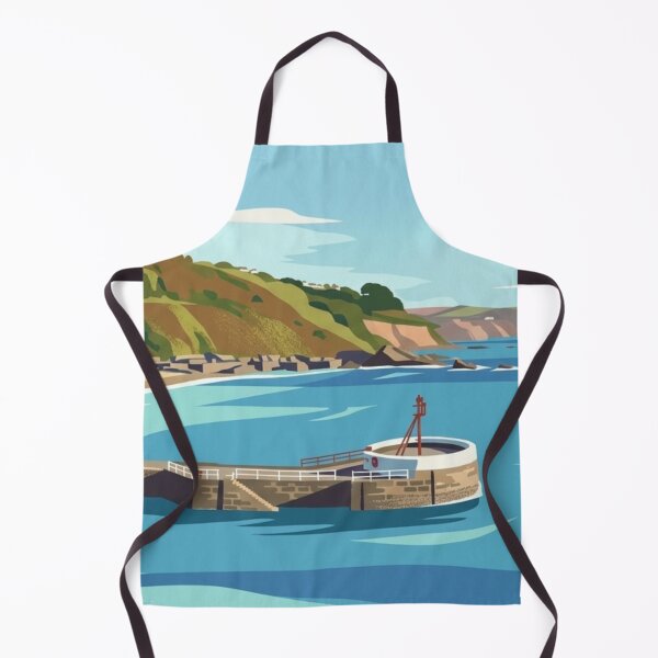 Item preview, Looe Cornwall Banjo Pier Beach Dreamy Coastal Landscape Art  designed and sold by S-and-W-4ever.