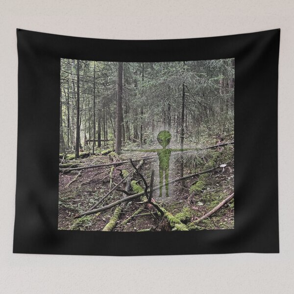 Item preview, ALIEN IN THE DEEP FOREST Sci Fi Fantasy Glow Space Lover designed and sold by Jt41.
