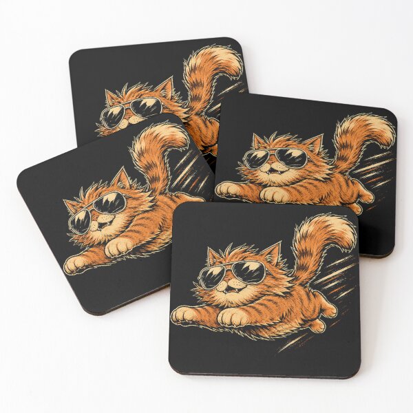 Item preview, Cool Flying Orange Cat With Sunglasses Retro Vintage designed and sold by WILLIAMS-BR.