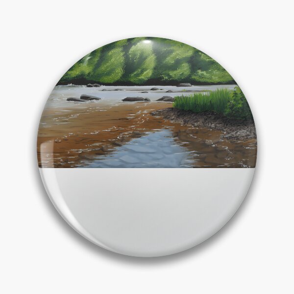 Item preview, Serene River Forest Nature Landscape designed and sold by gehada1Onaa.
