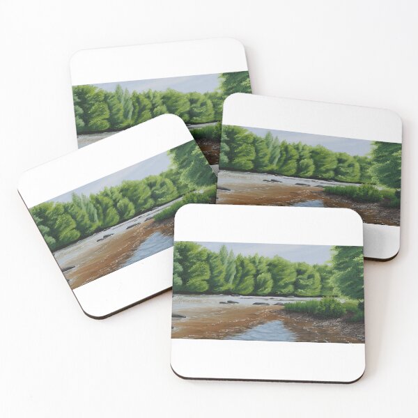 Item preview, Serene River Forest Nature Landscape designed and sold by gehada1Onaa.