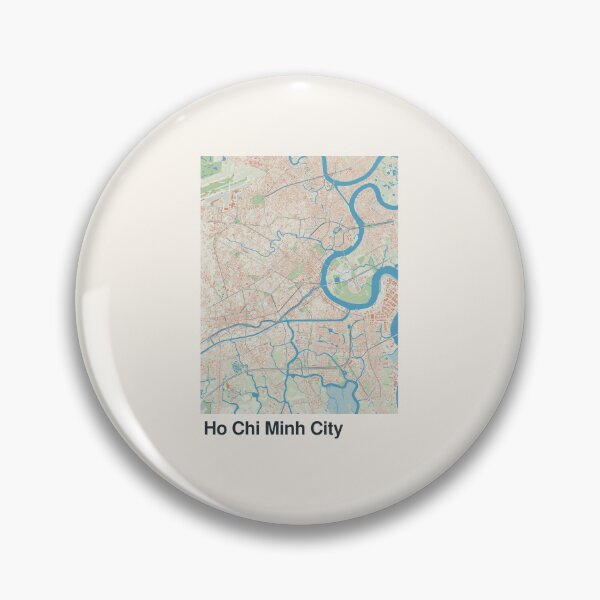 Item preview, Ho Chi Minh City Minimalistic Map Art designed and sold by MapsNerd.