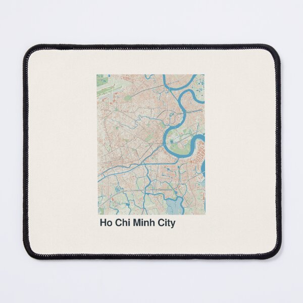 Item preview, Ho Chi Minh City Minimalistic Map Art designed and sold by MapsNerd.
