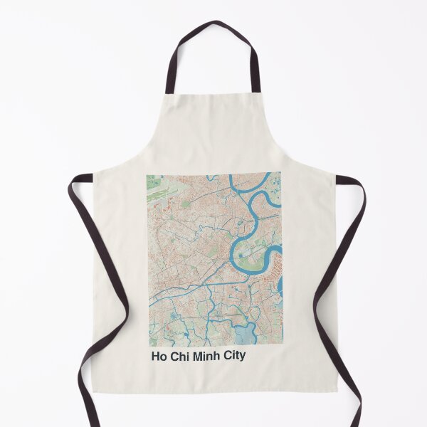 Item preview, Ho Chi Minh City Minimalistic Map Art designed and sold by MapsNerd.