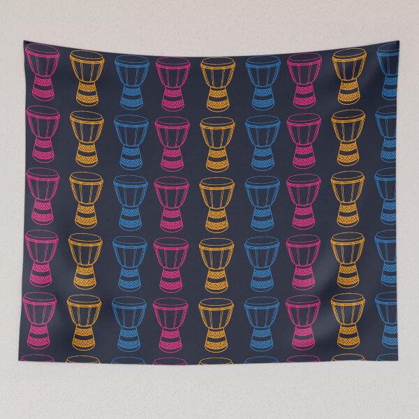 Item preview, Tricolor Djembe Drums: Rhythm of Africa designed and sold by MammothArt.