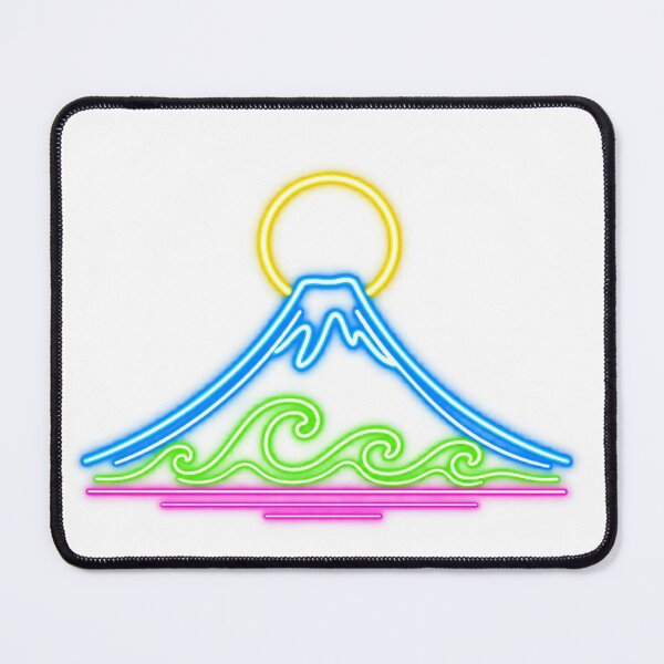 Item preview, Neon Fuji Wave – Retro Japan Sunset designed and sold by アミヤジャ.