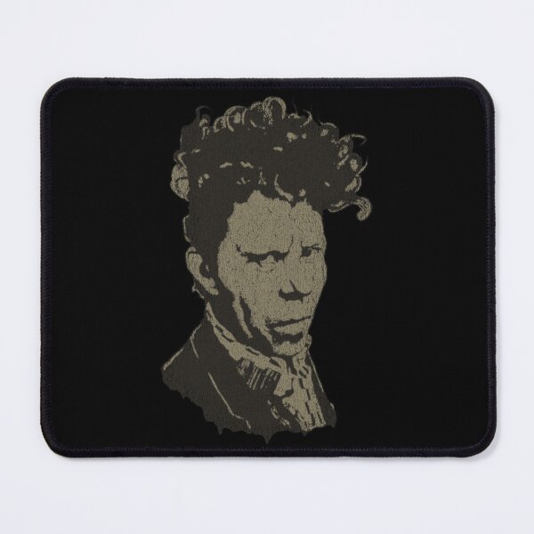 Item preview, Tom Waits Gritty Blues Noir Sepia Distressed Halftone Portrait designed and sold by surmind.