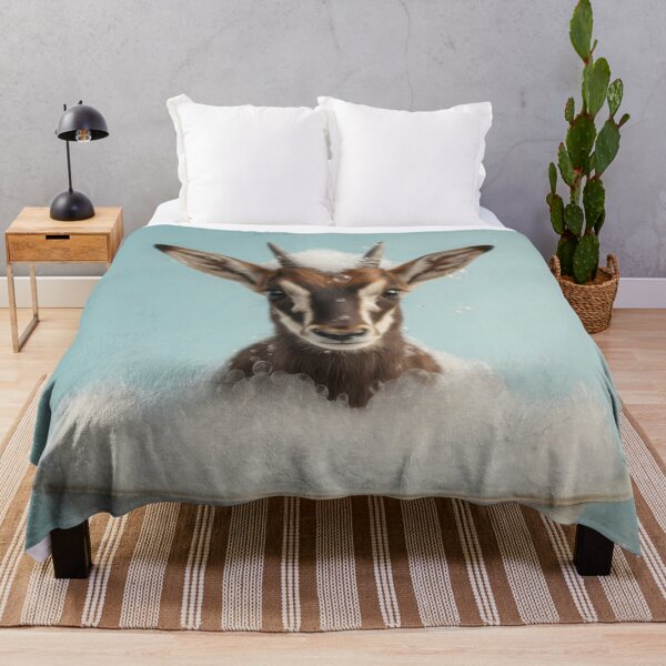 Item preview, Baby Sable Antelope Bubble Bath Cute Nursery Bathroom Wall Art designed and sold by LazyOwlStore.